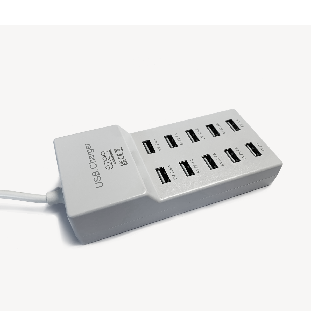 USB-laddningshub – 10 portar för cigarettrekvisita